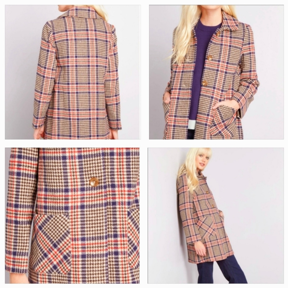 NWT Modcloth Louche English Pea Coat - Picture 9 of 9